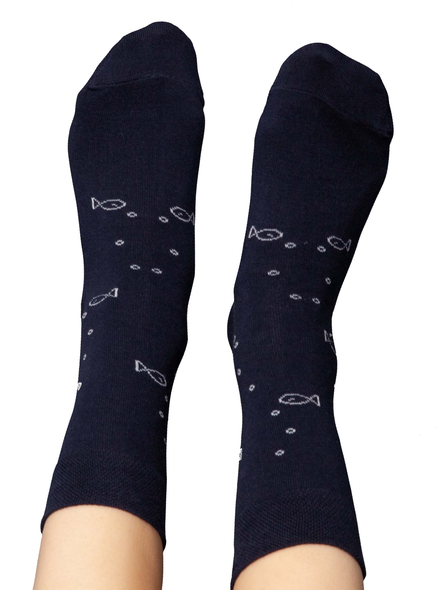 Socken mit Bio-Baumwolle Anker midnight