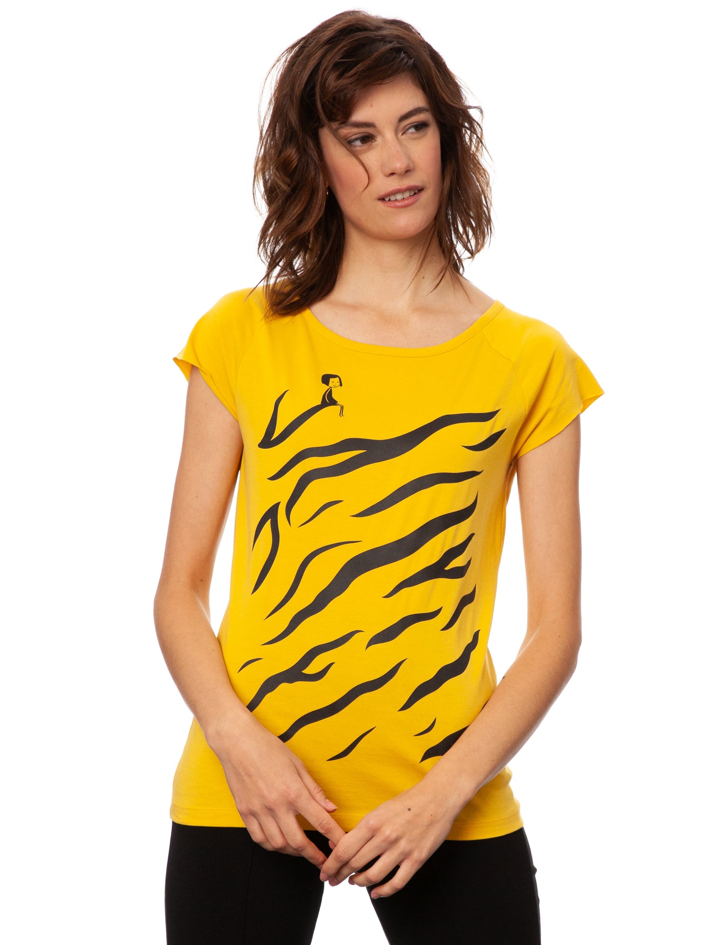 Tiger Girl Cap Sleeve sunshine