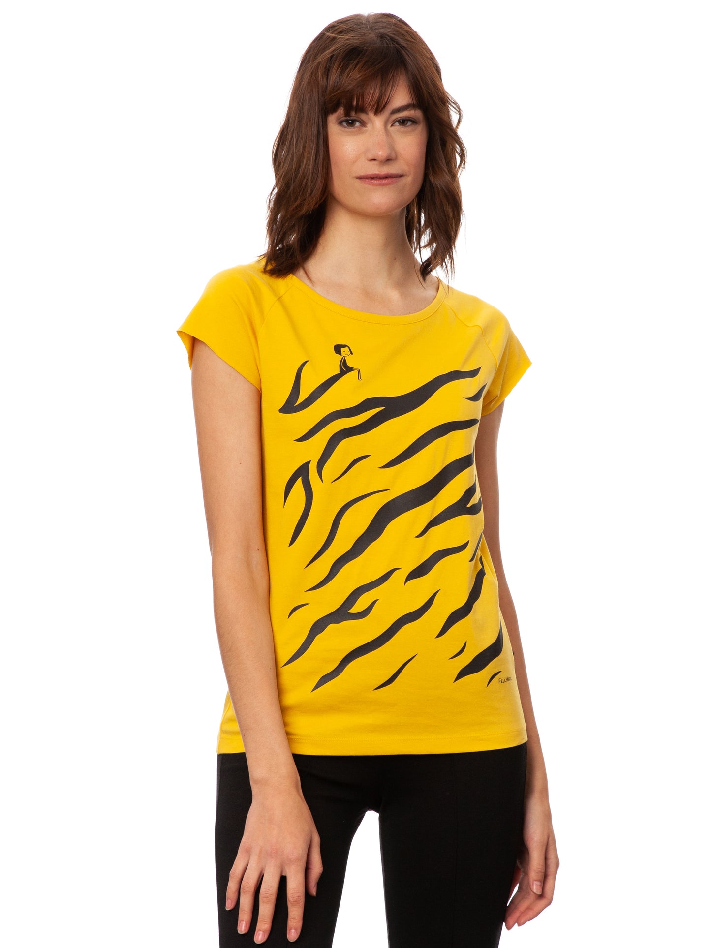 Tiger Girl Cap Sleeve sunshine