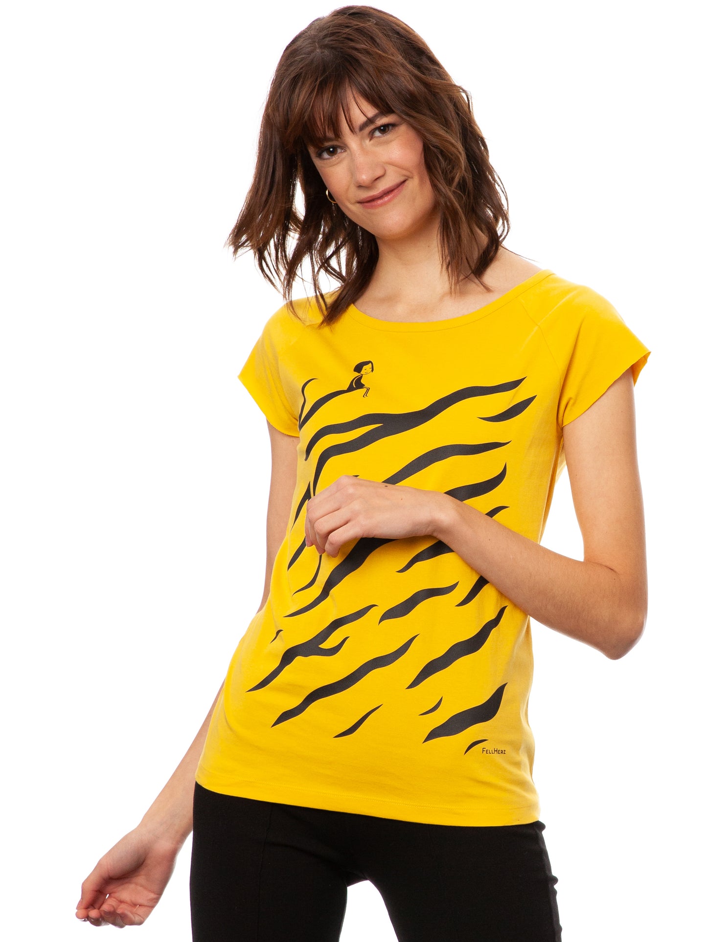 Tiger Girl Cap Sleeve sunshine