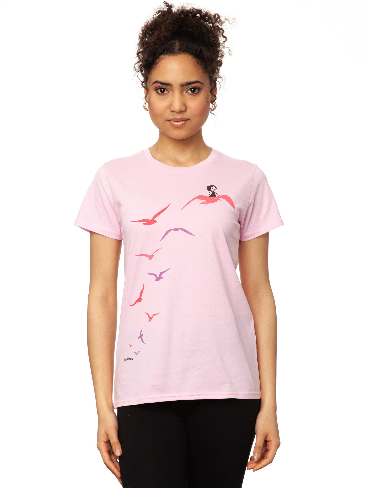 Seagull Flight T-Shirt pink