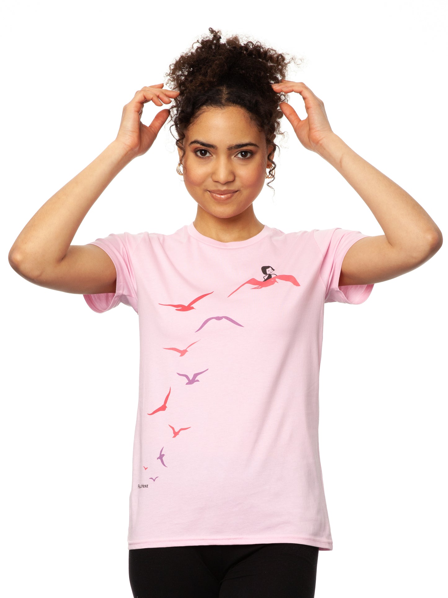 Seagull Flight T-Shirt pink