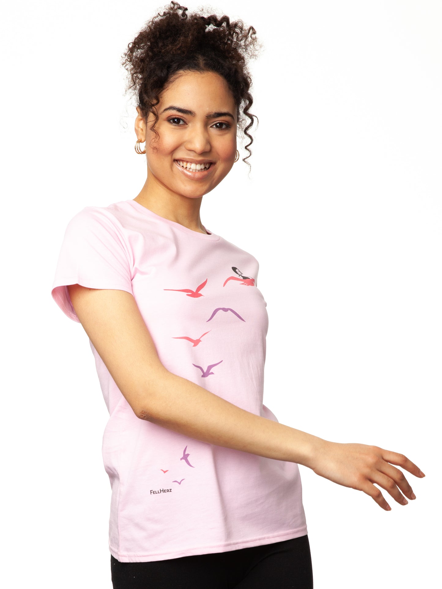Seagull Flight T-Shirt pink