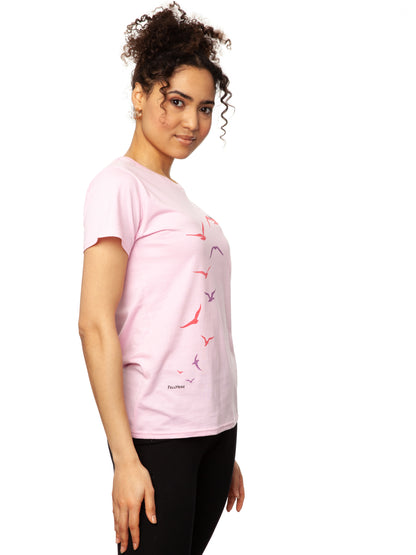 Möwenflug T-Shirt rosa
