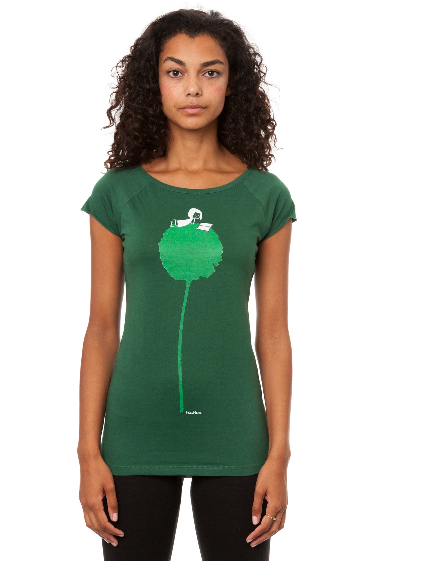 Blumenbuch Cap Sleeve scarab green