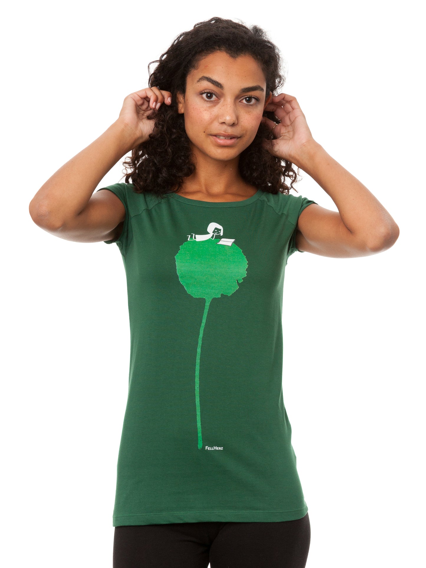 Blumenbuch Cap Sleeve scarab green