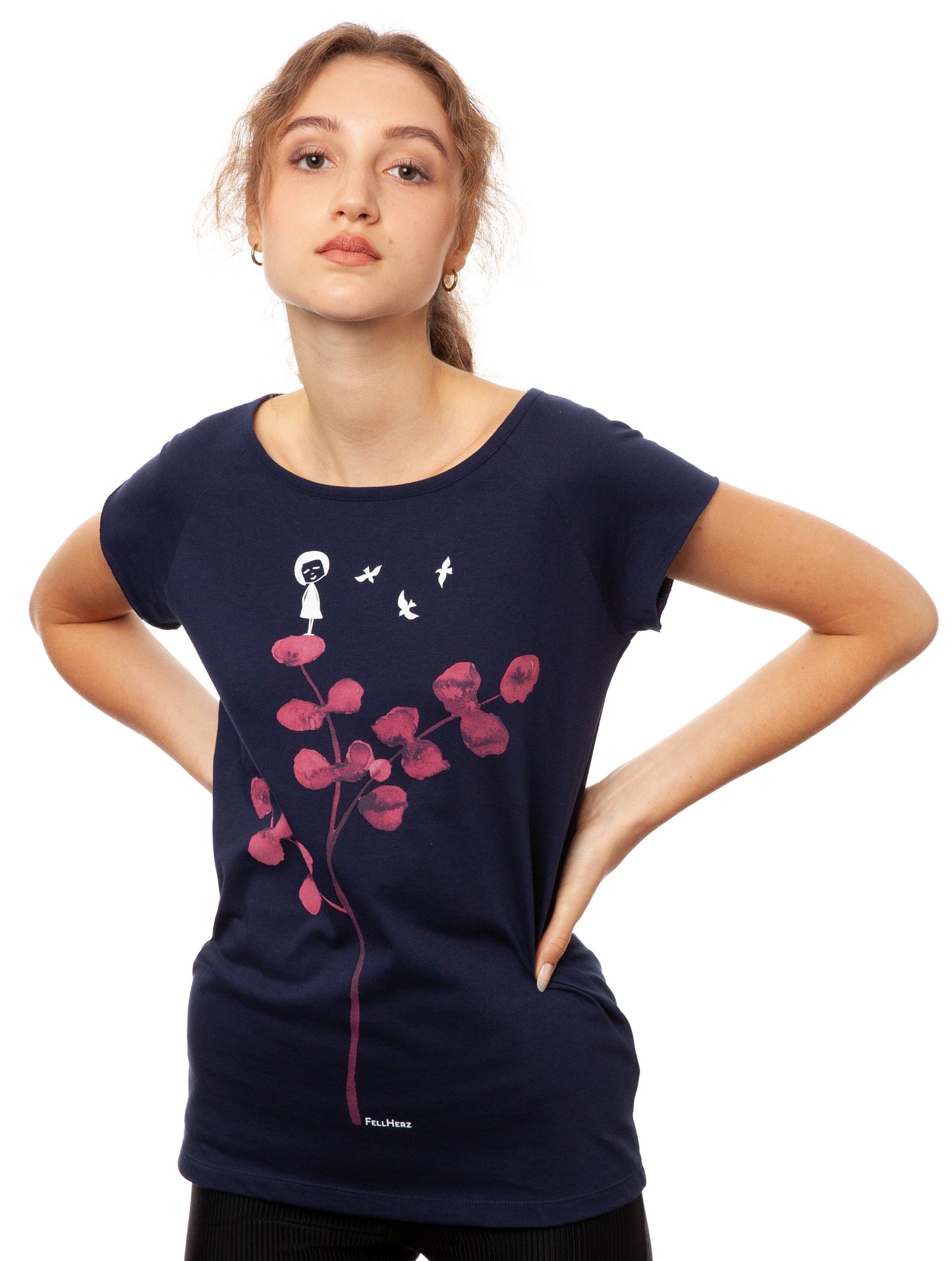 Eukalyptusmädchen Cap Sleeve midnight