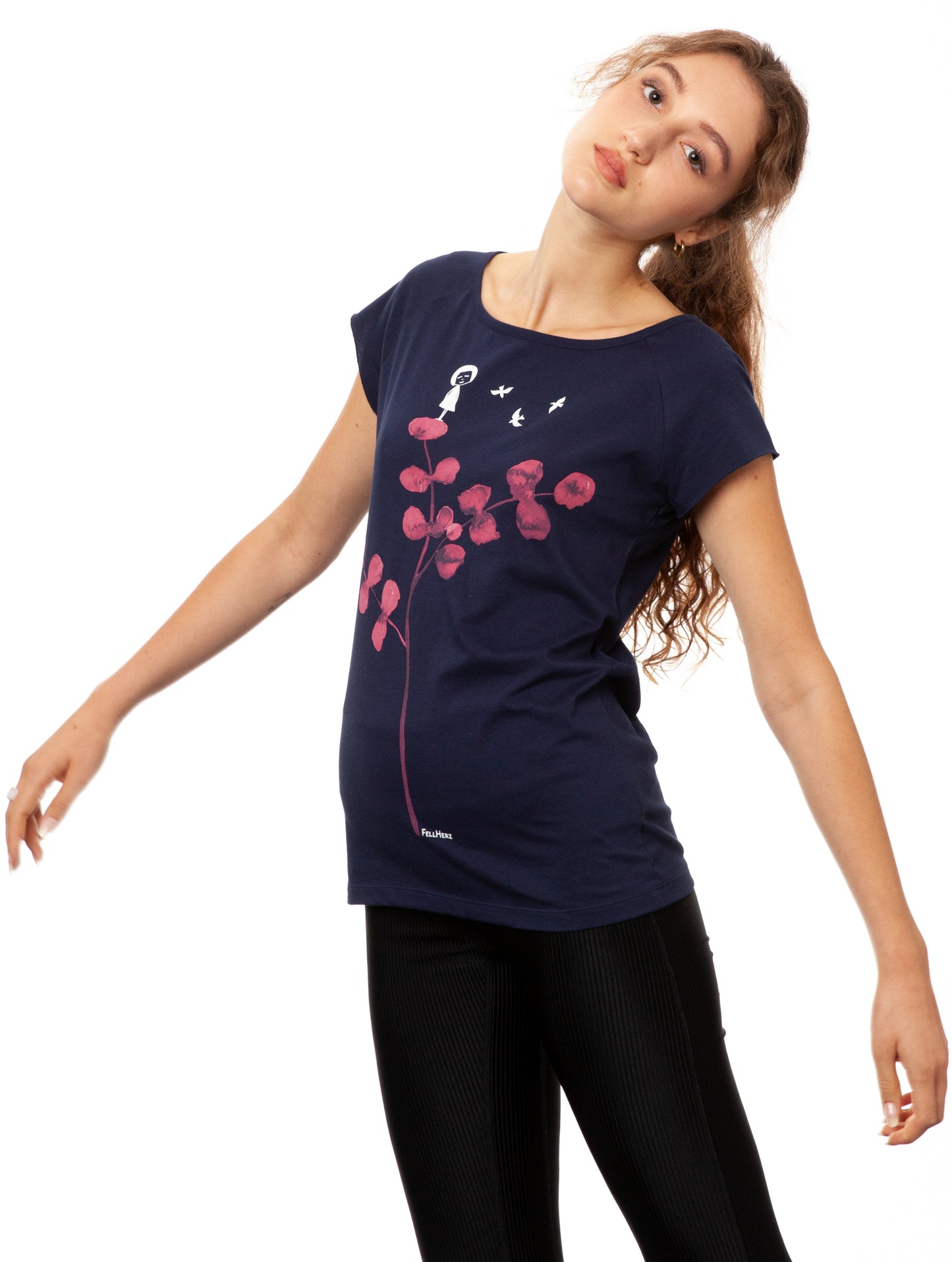 Eukalyptusmädchen Cap Sleeve midnight