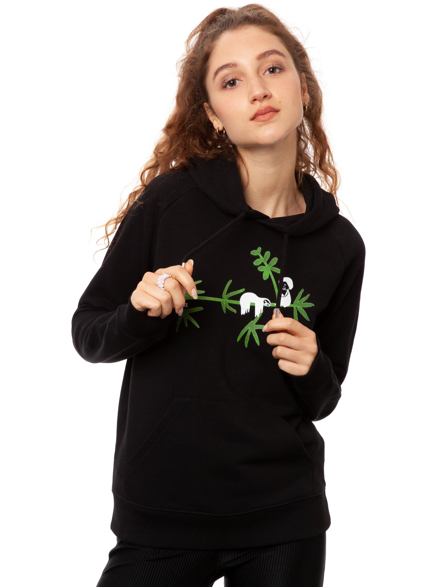 Faultier Hoodie black