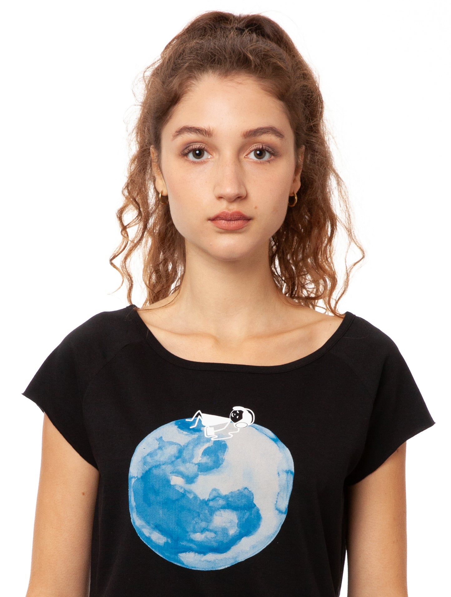 Moon Girl Cap Sleeve black