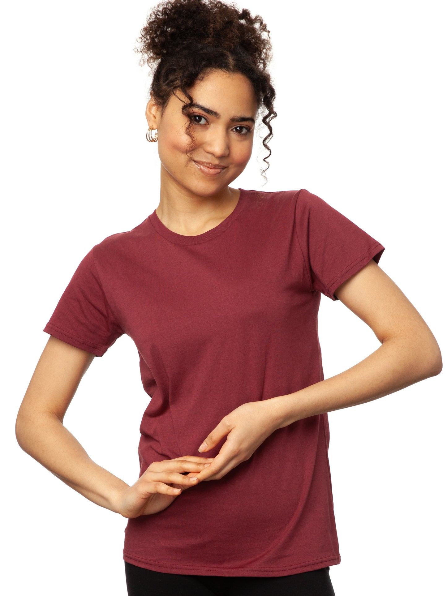 T shirt burgundy