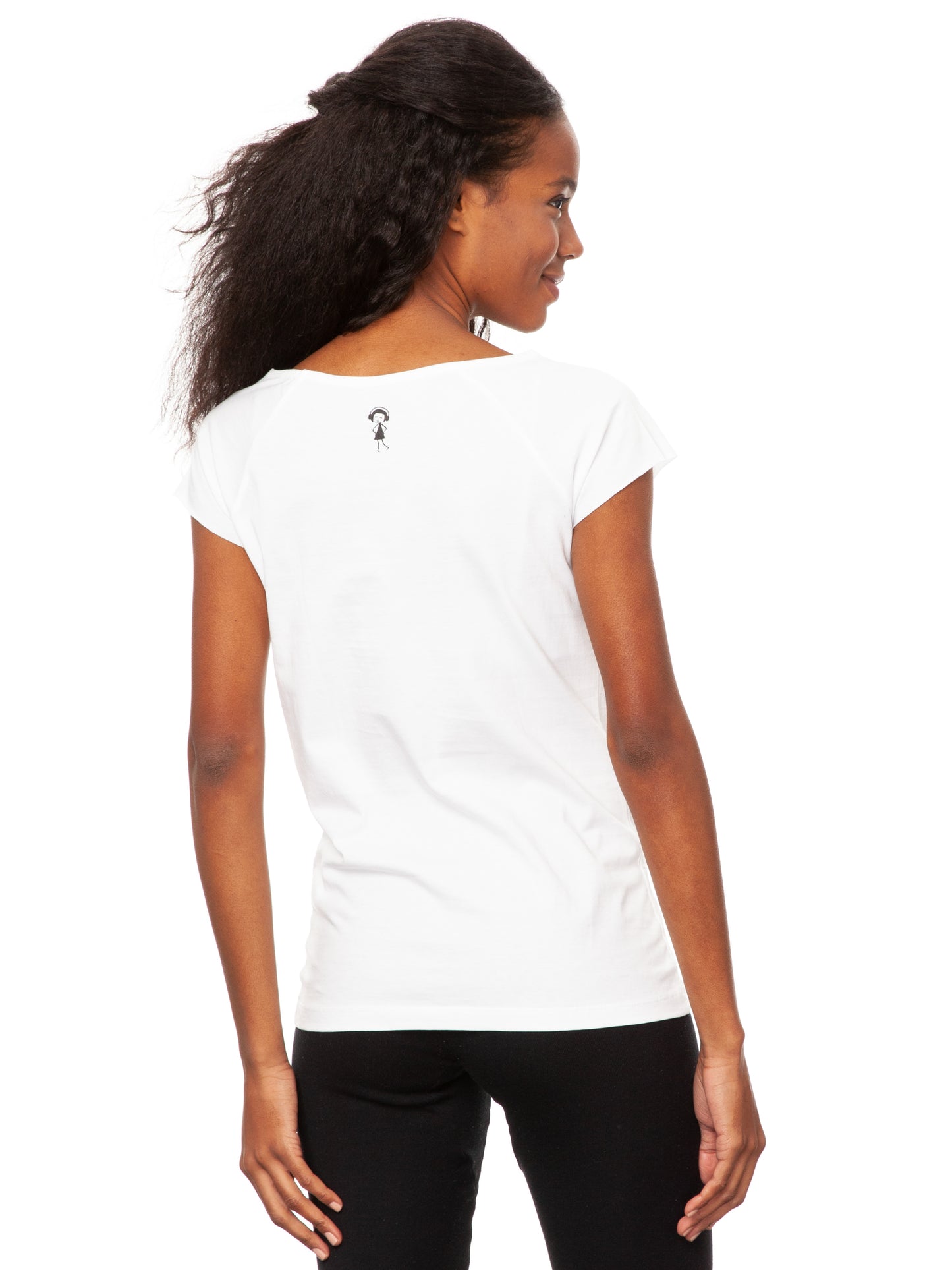 Whale Song Cap Sleeve white