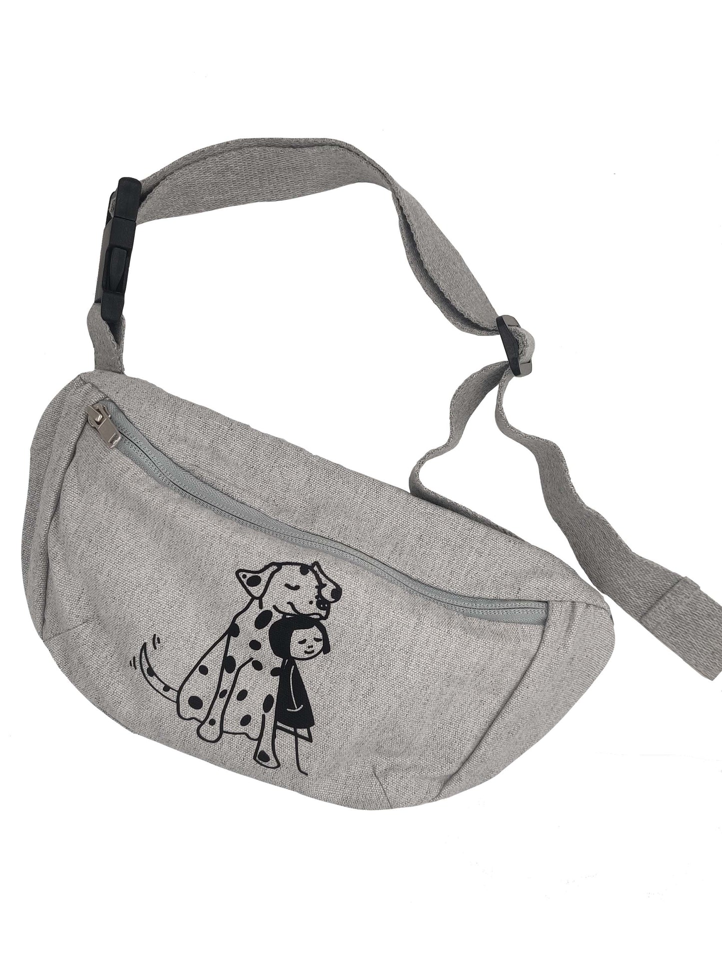 Bauchtasche Doglove grau meliert