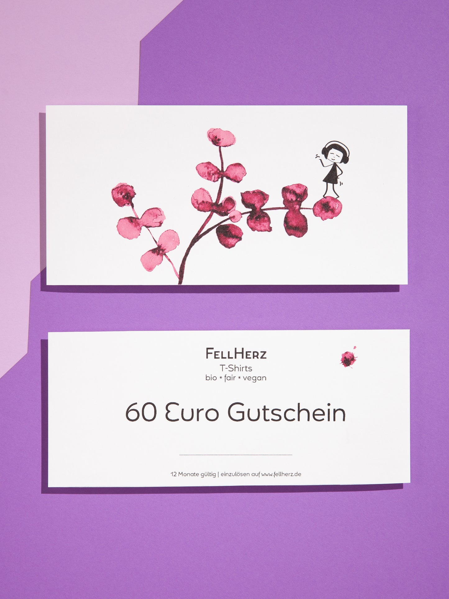 FellHerz Geschenk Gutschein 60 Euro aus Papier