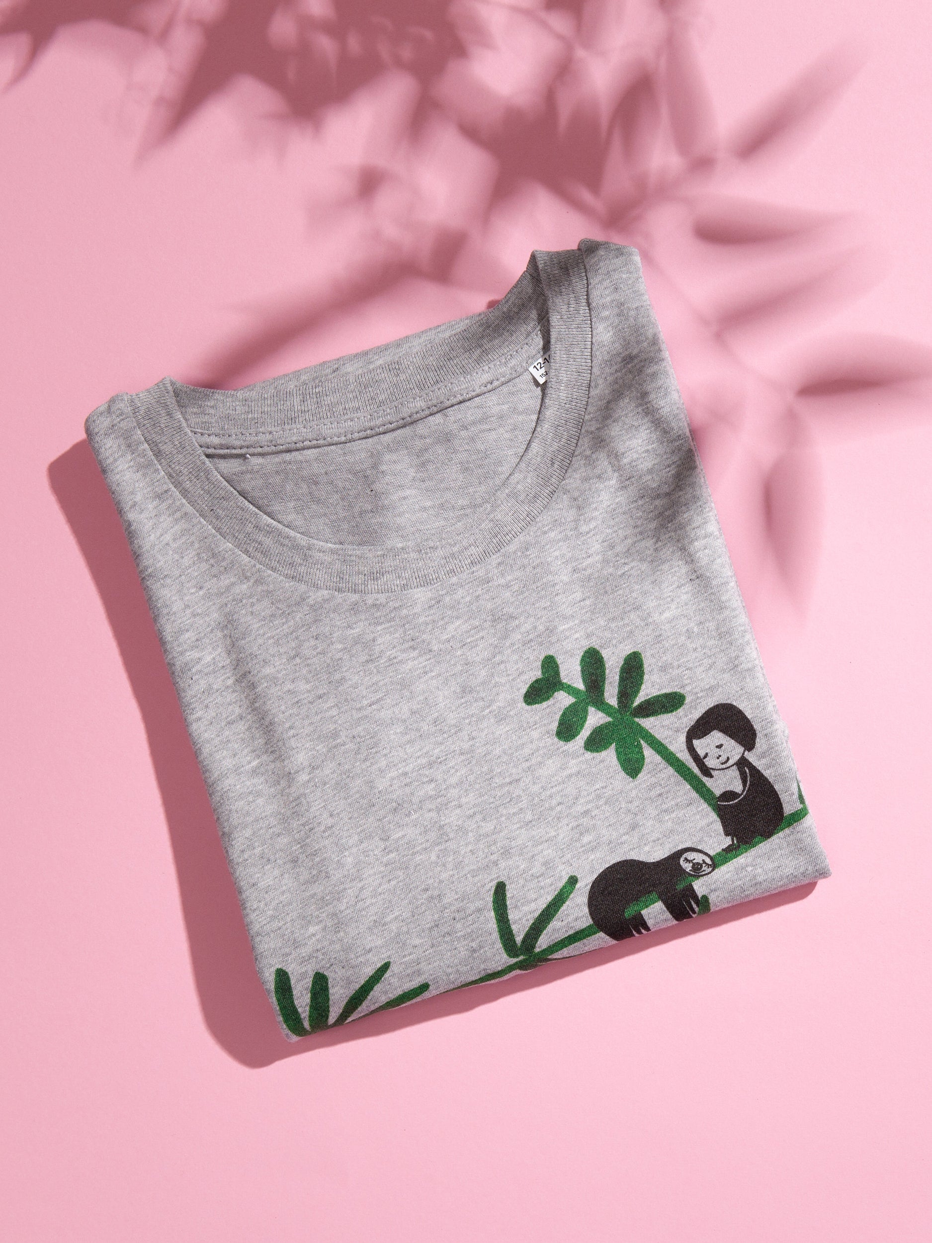 fellherz-faultier-kinder-t-shirt-hellgrau-meliert