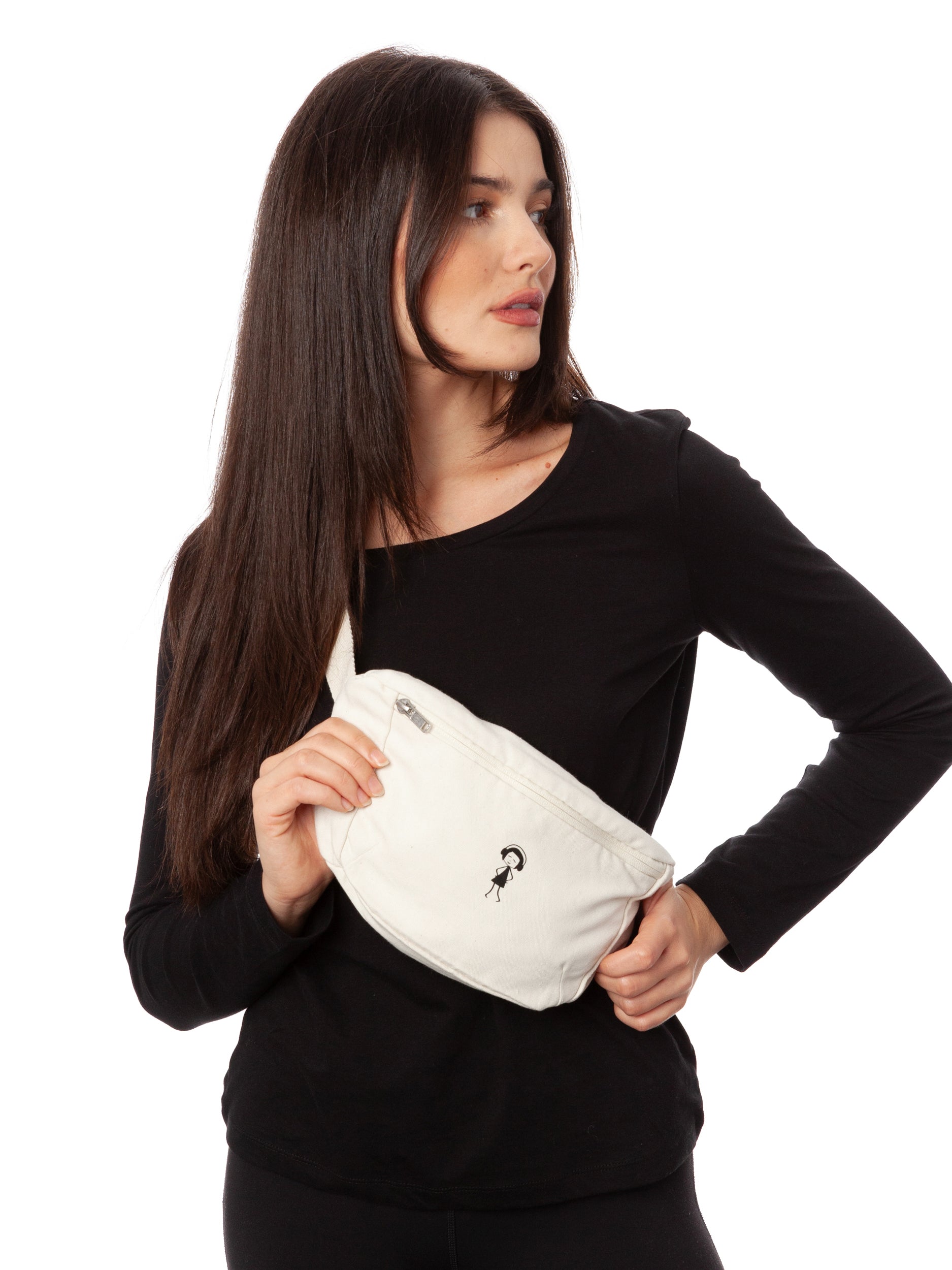 Bauchtasche Dancing Queen natural white