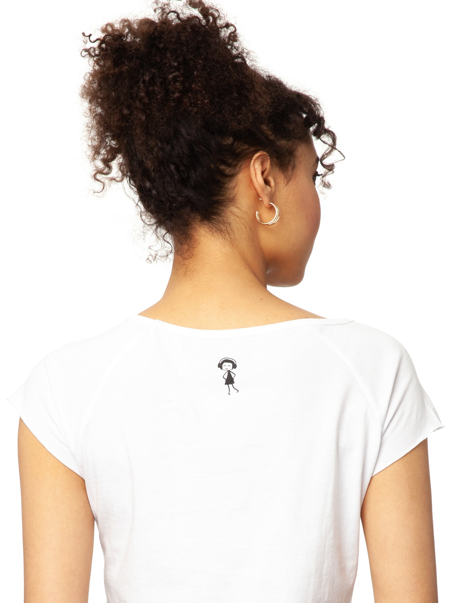 Yogamädchen Cap Sleeve white