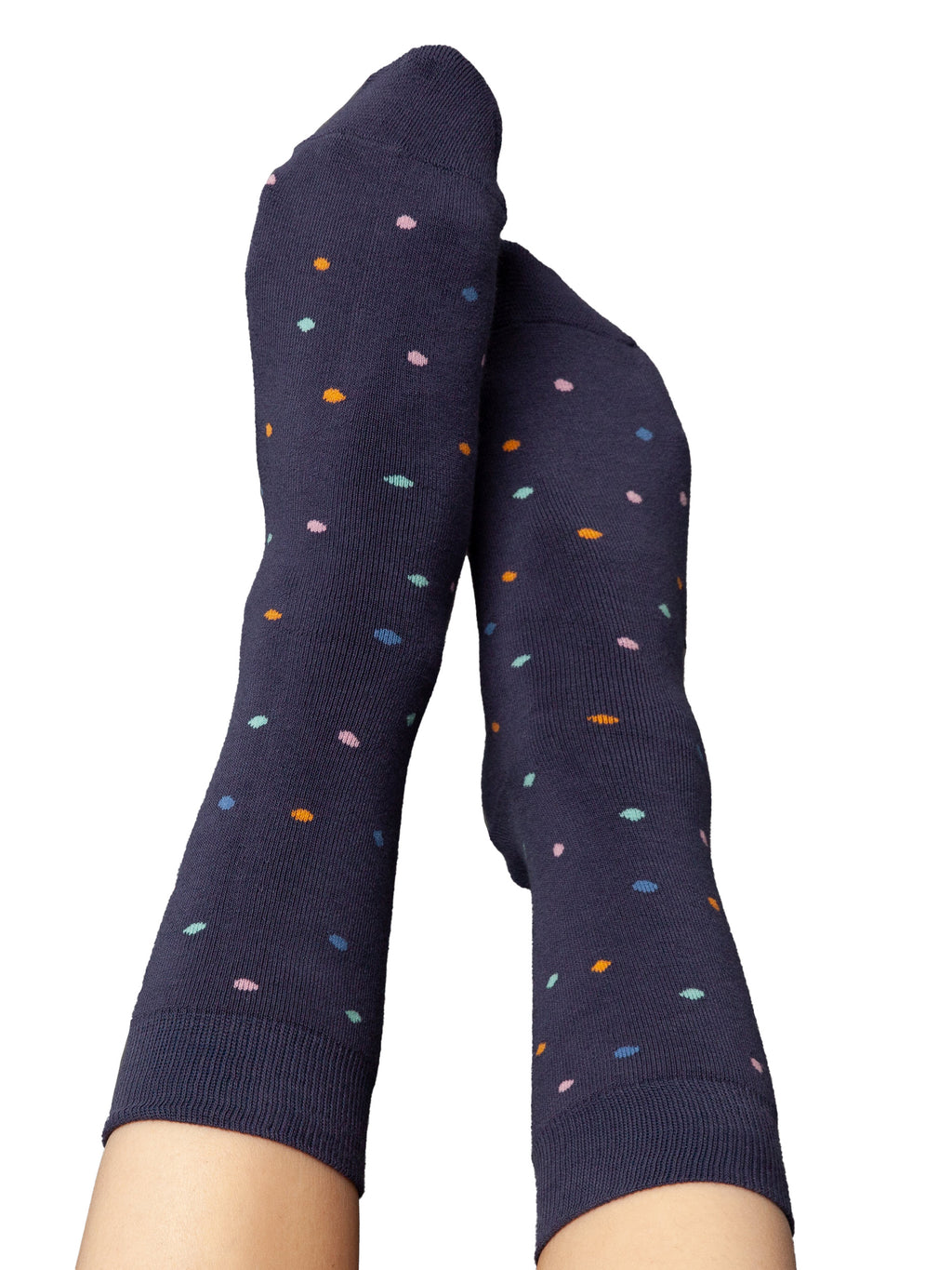Warm cuddly socks with organic cotton confetti thundercloud