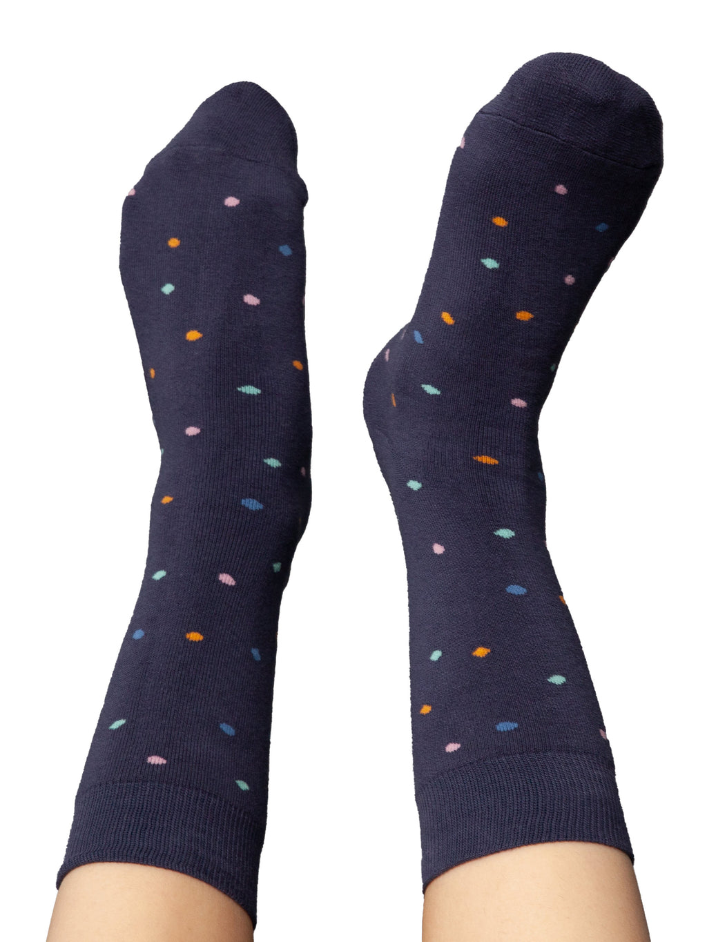 Warm cuddly socks with organic cotton confetti thundercloud