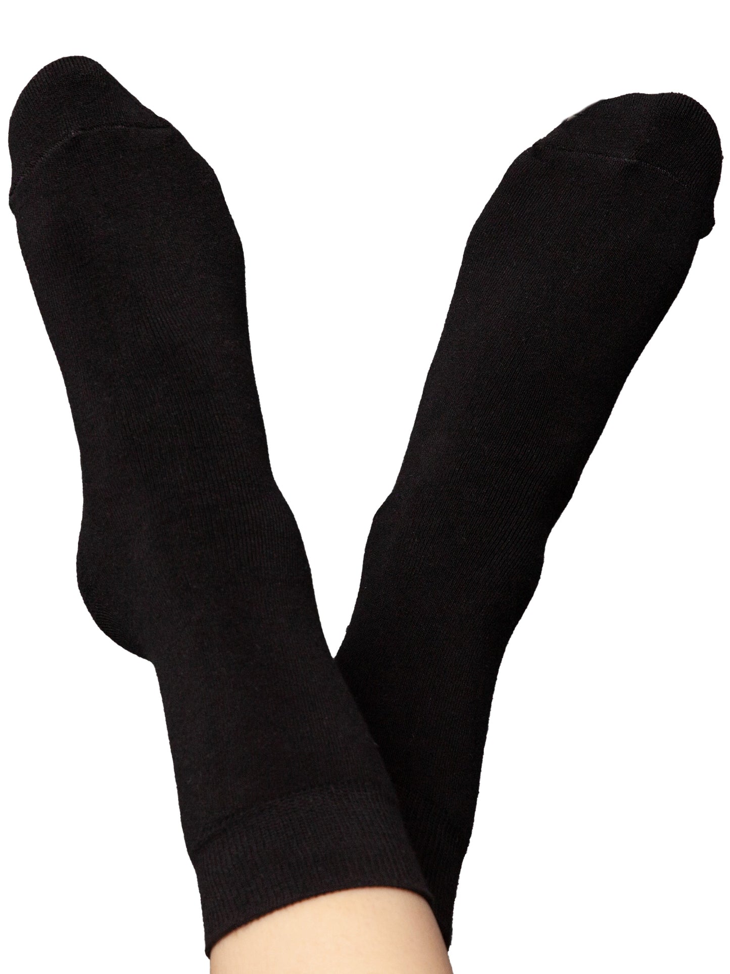 Warme Kuschel-Socken mit Bio-Baumwolle schwarz