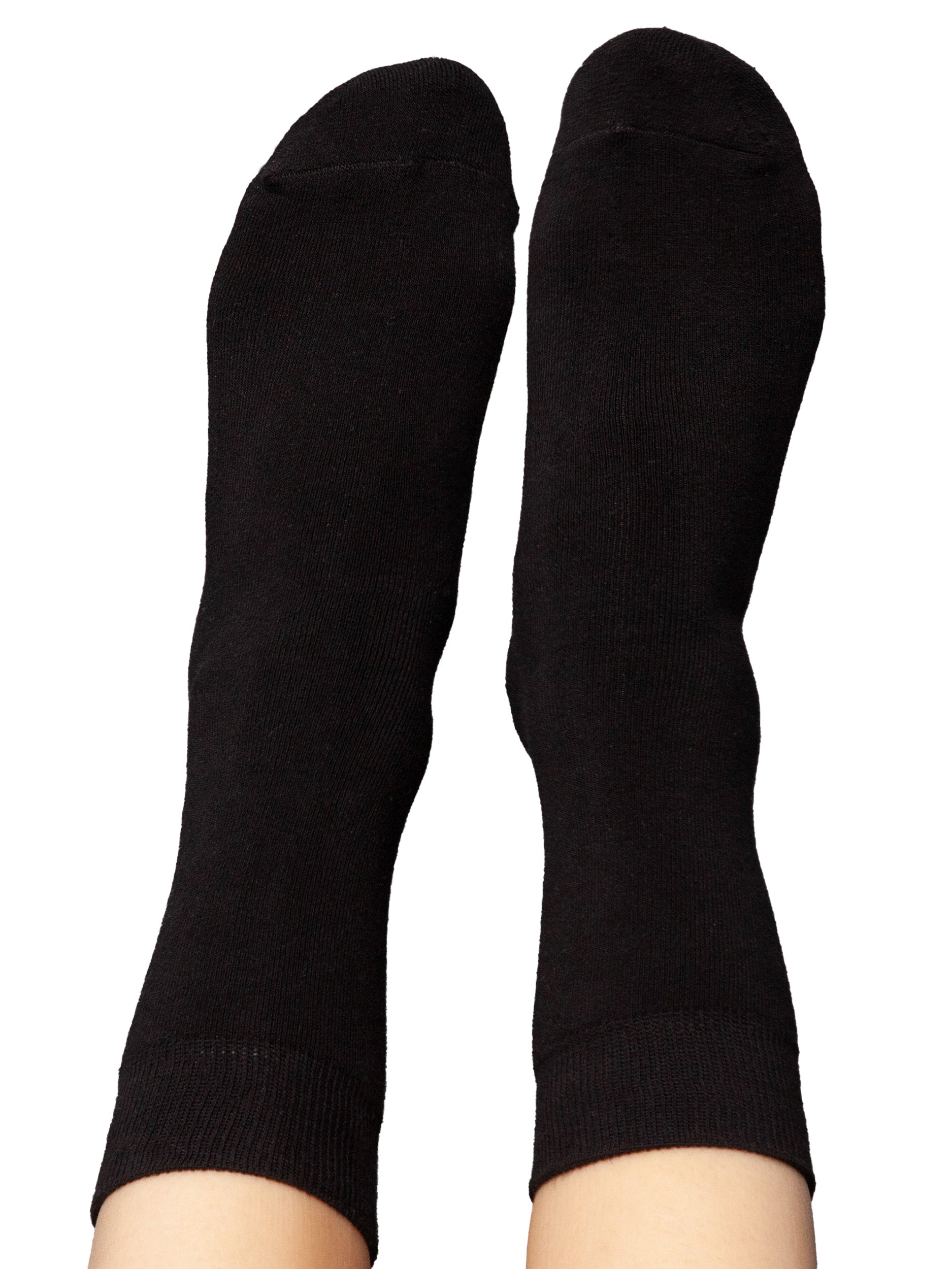 Warm, cuddly socks with organic cotton, black