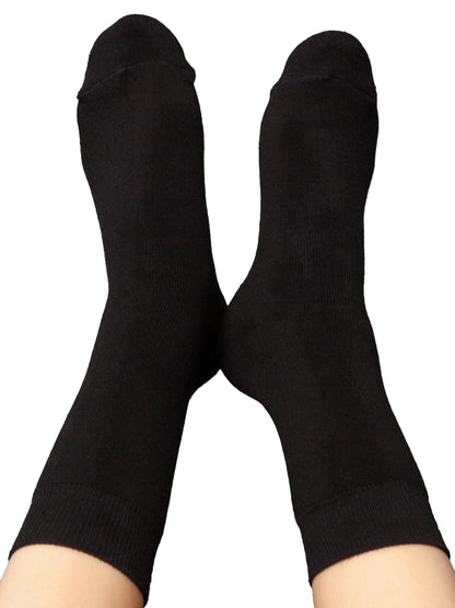 Warme Kuschel-Socken mit Bio-Baumwolle schwarz