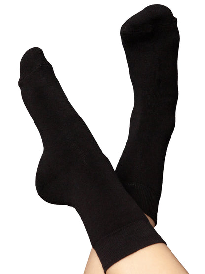 Warme Kuschel-Socken mit Bio-Baumwolle schwarz