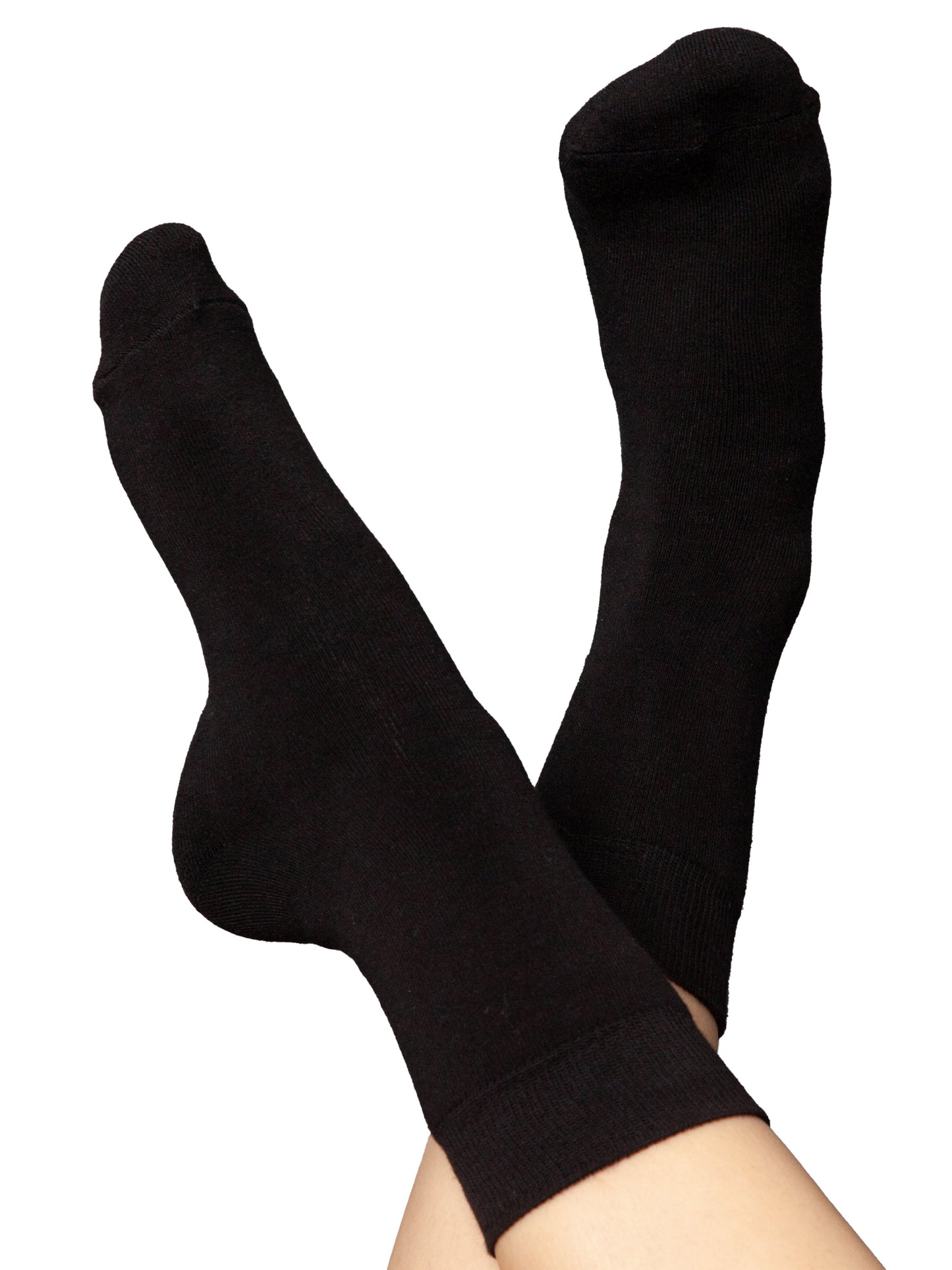 Warme Kuschel-Socken mit Bio-Baumwolle schwarz