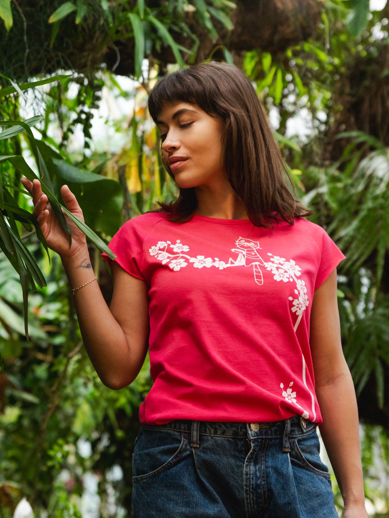 Catlove Cap Sleeve fuchsia