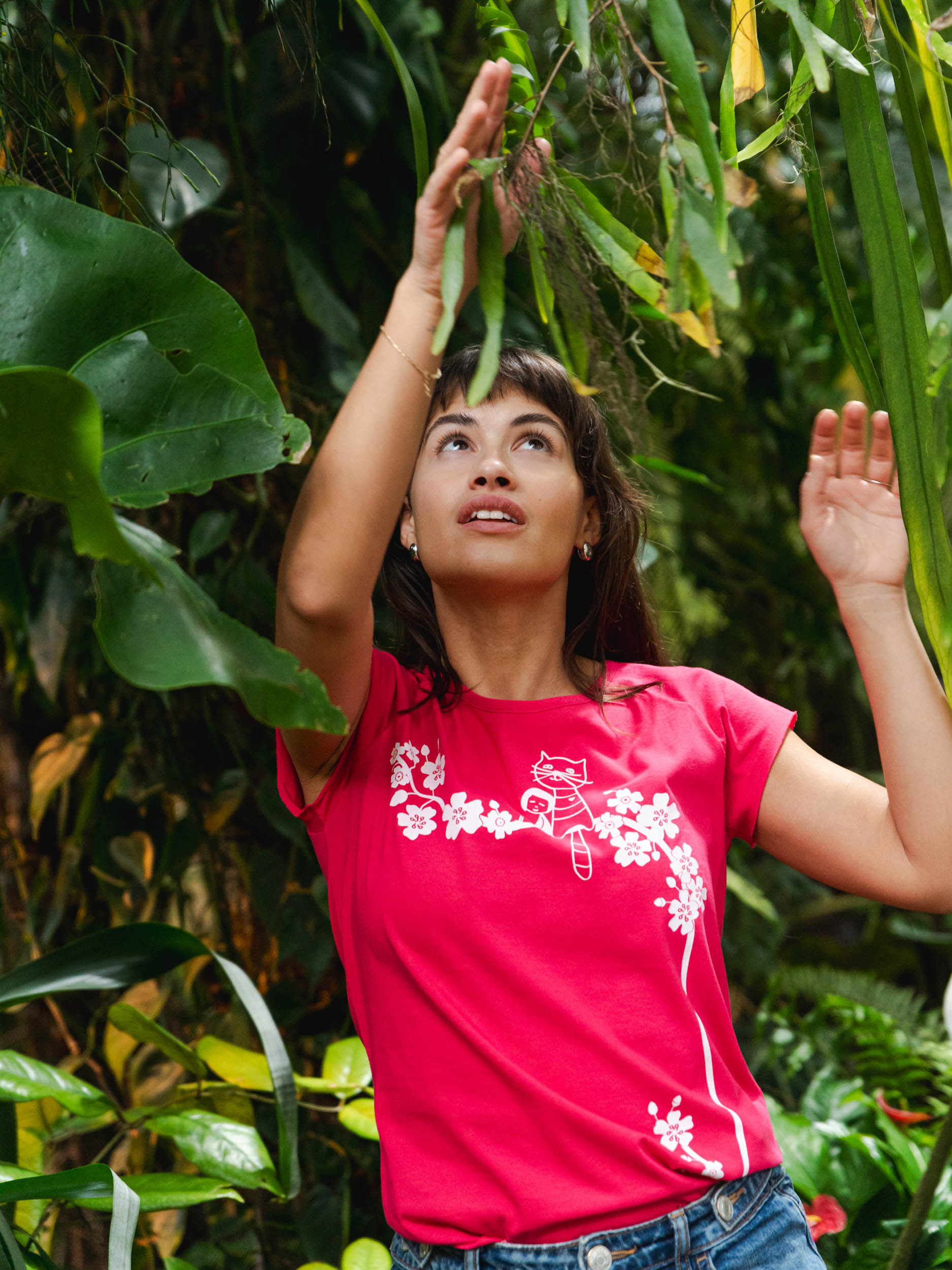 Catlove Cap Sleeve fuchsia