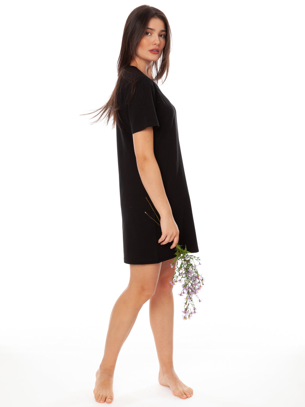 FellHerz T-Shirt Kleid black