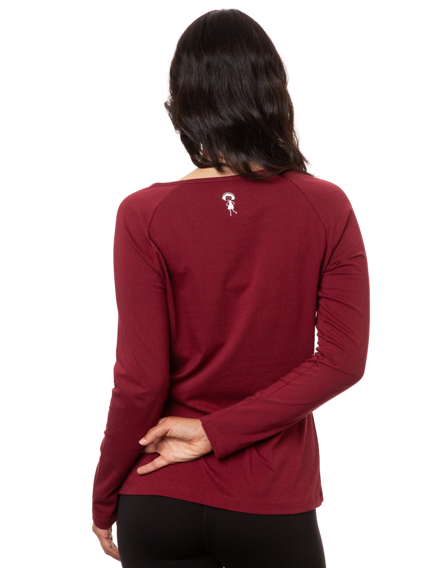 Raglan Longsleeve Booklover chestnut