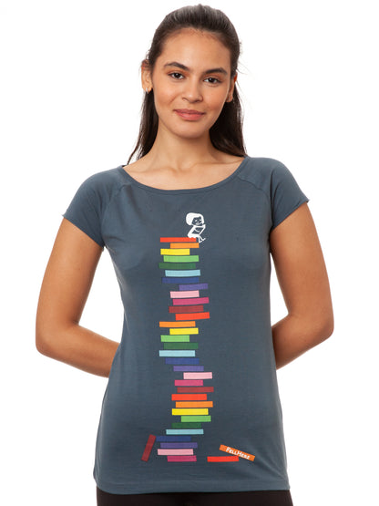 Books Girl Cap Sleeve thundercloud