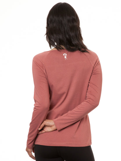 Raglan Longsleeve Glücksklee canyan rose