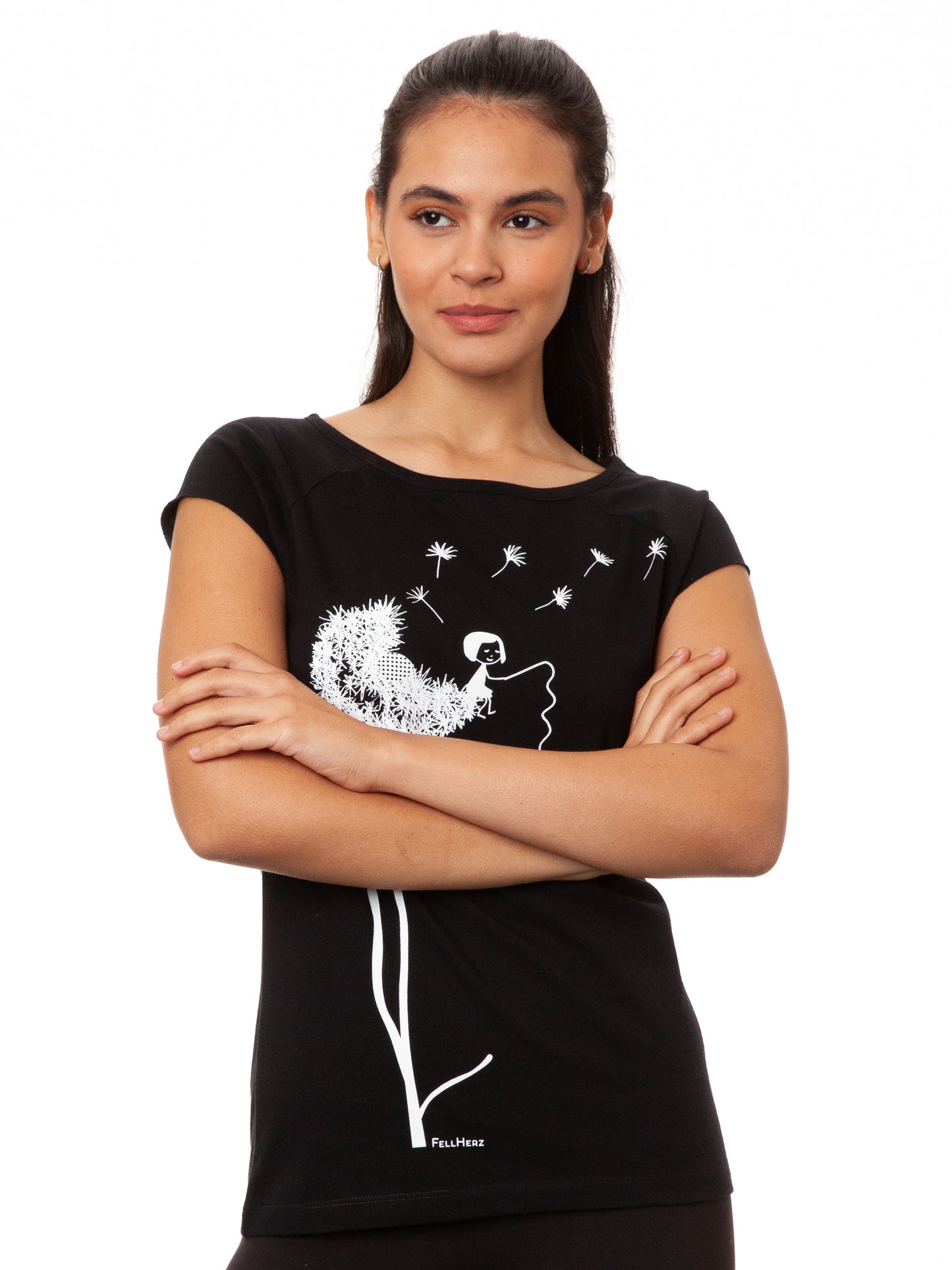 Dandelion Cap Sleeve black 