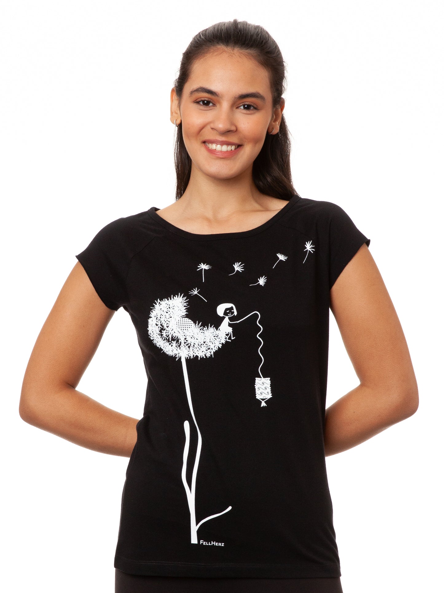 Dandelion Cap Sleeve black 