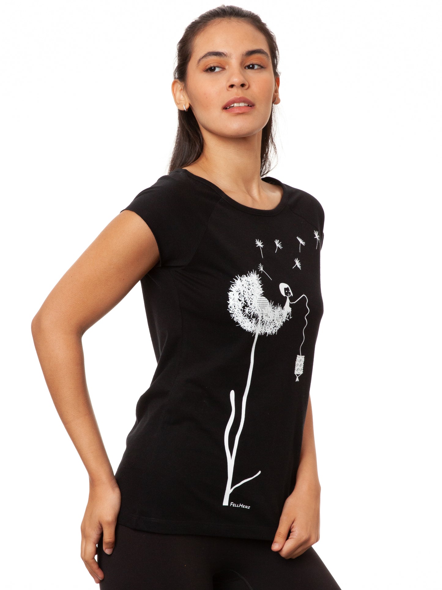 Dandelion Cap Sleeve black 