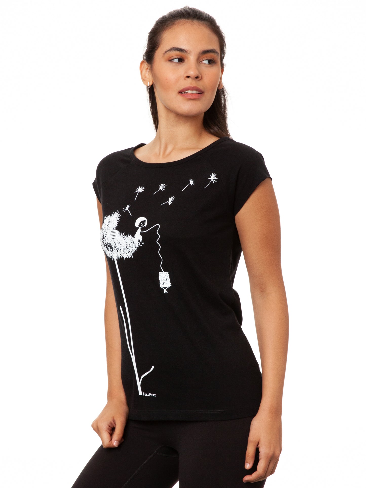 Dandelion Cap Sleeve black 