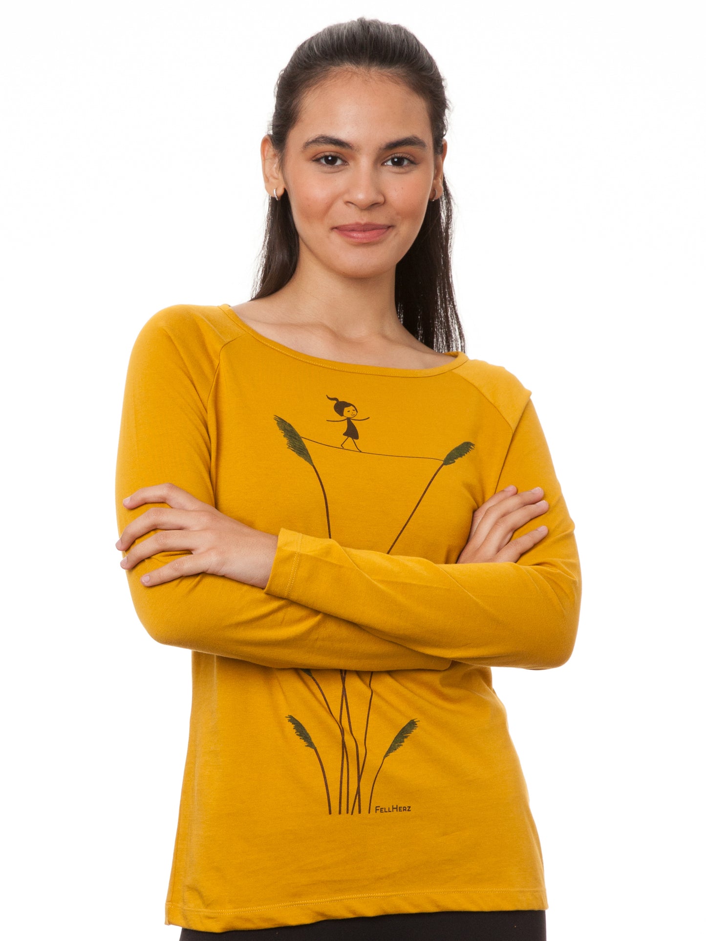 Raglan Longsleeve Seiltanz harvest gold