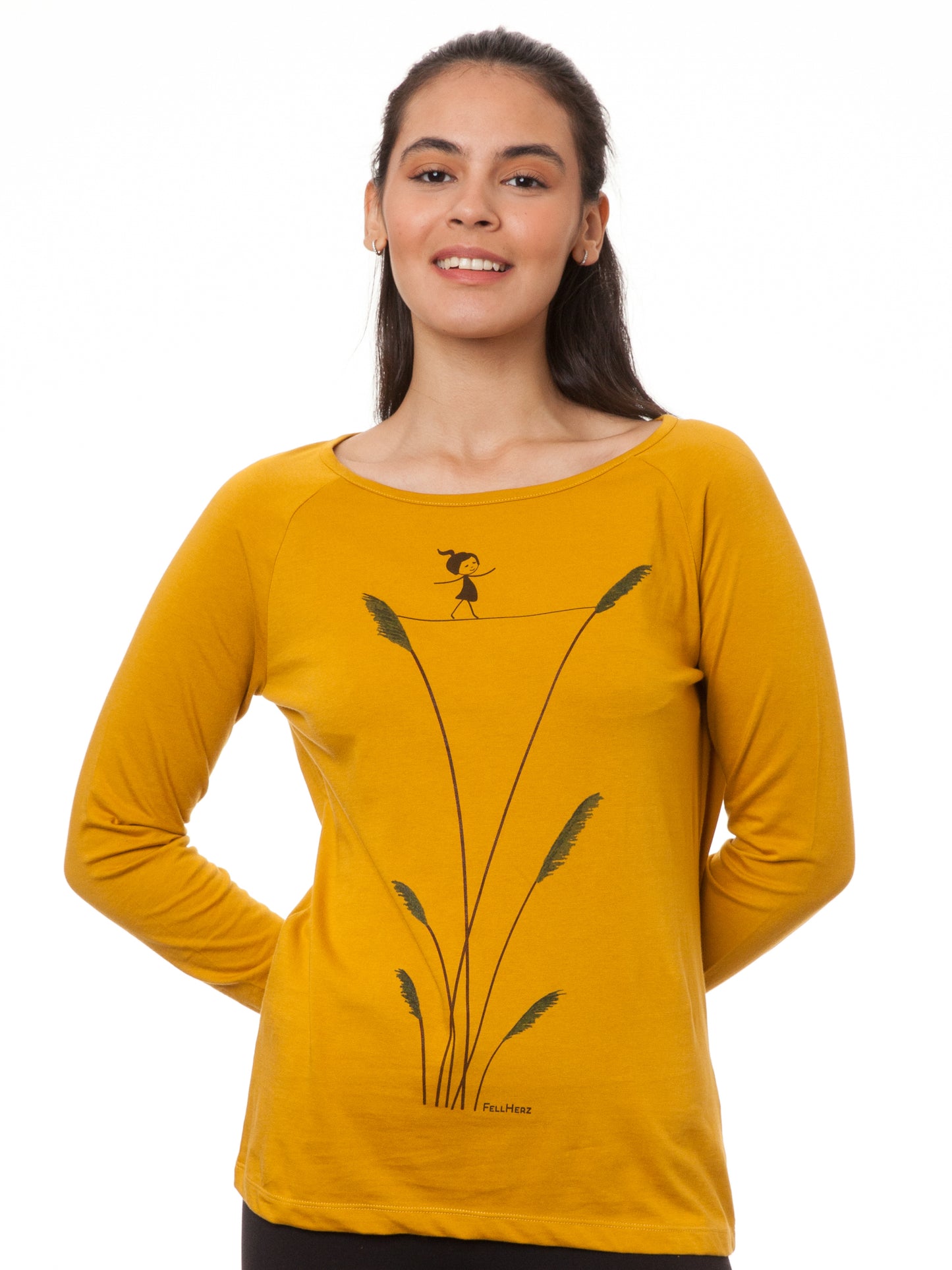 Raglan Longsleeve Seiltanz harvest gold