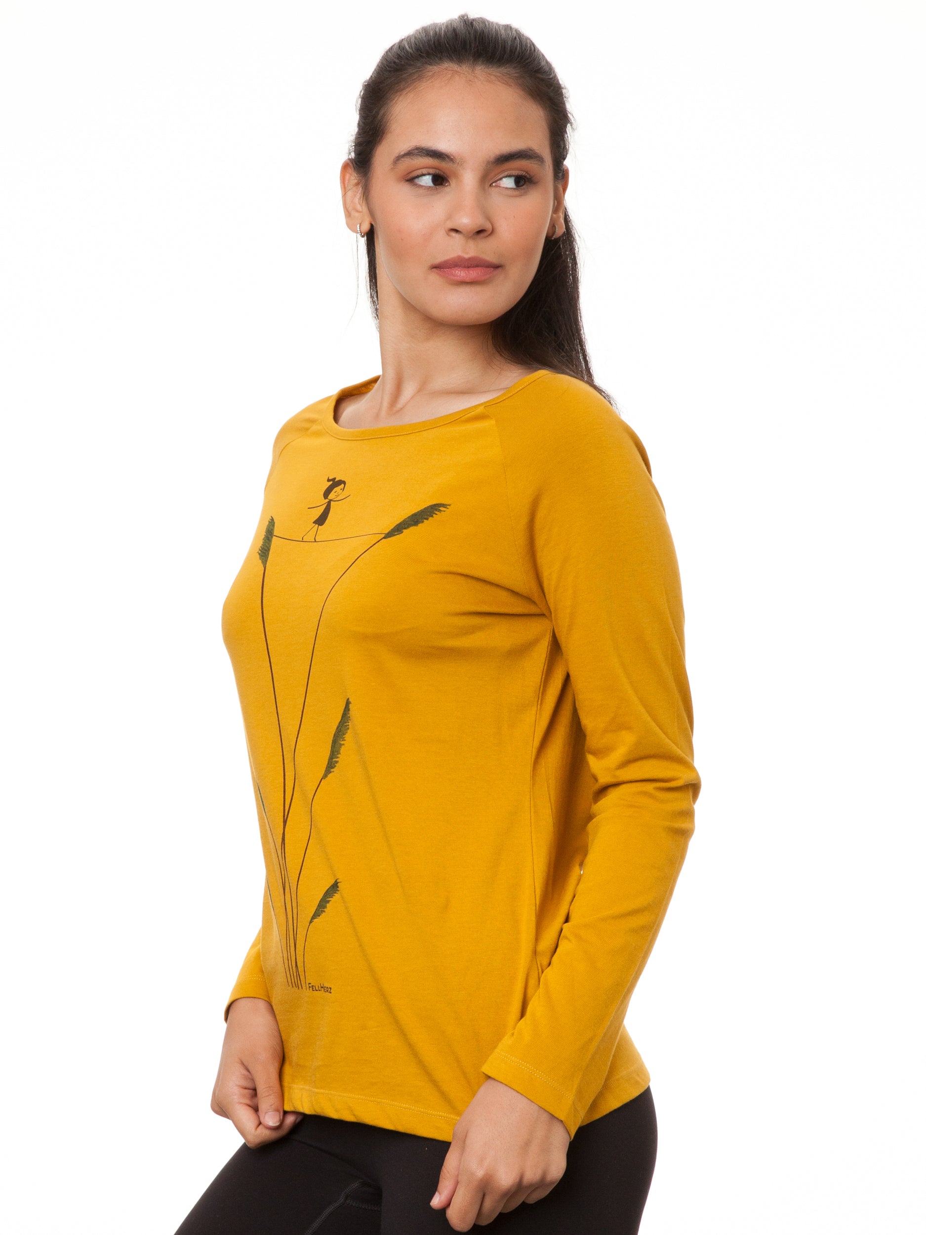Raglan Longsleeve Seiltanz harvest gold