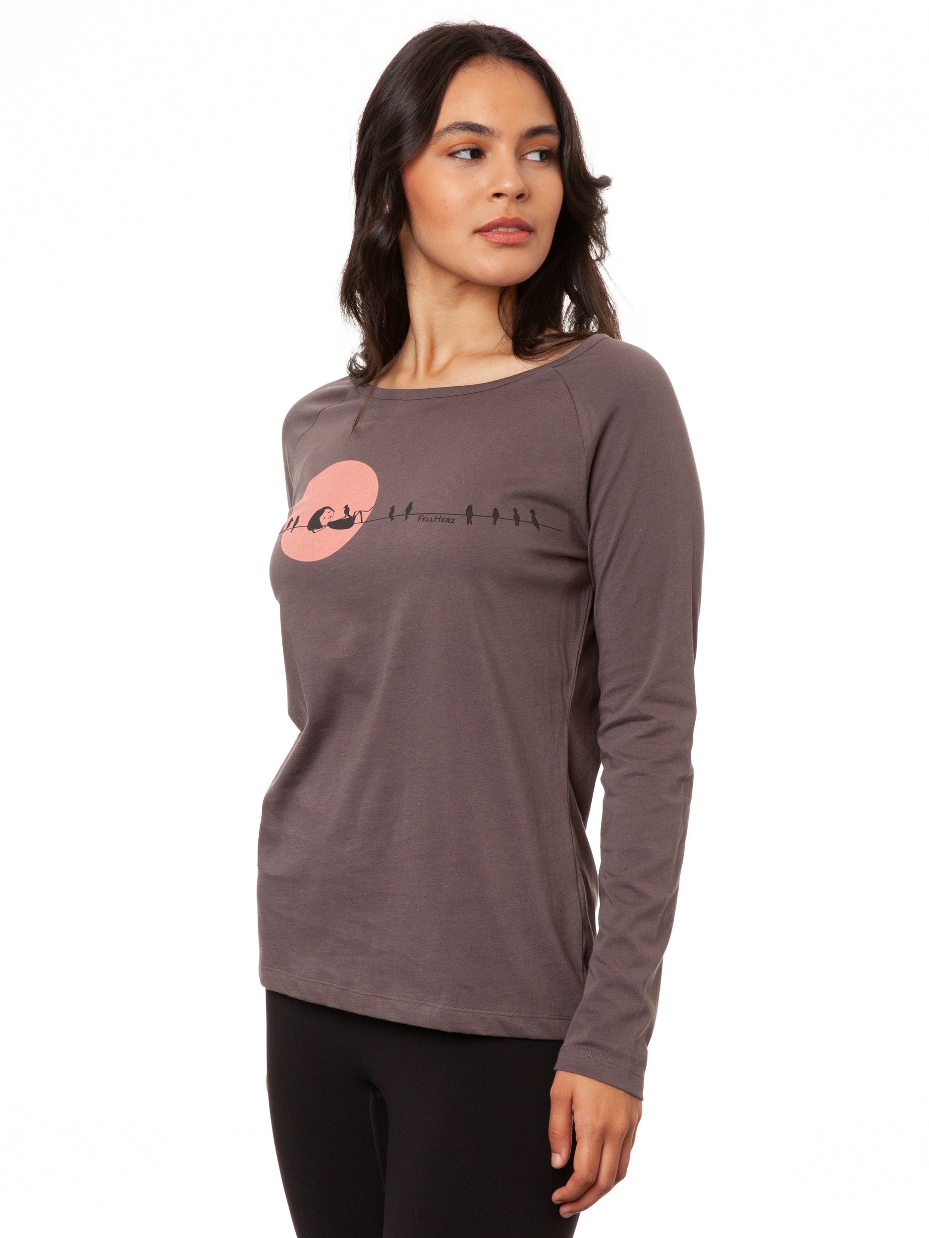 Raglan Longsleeve Sunrise volcanic grey