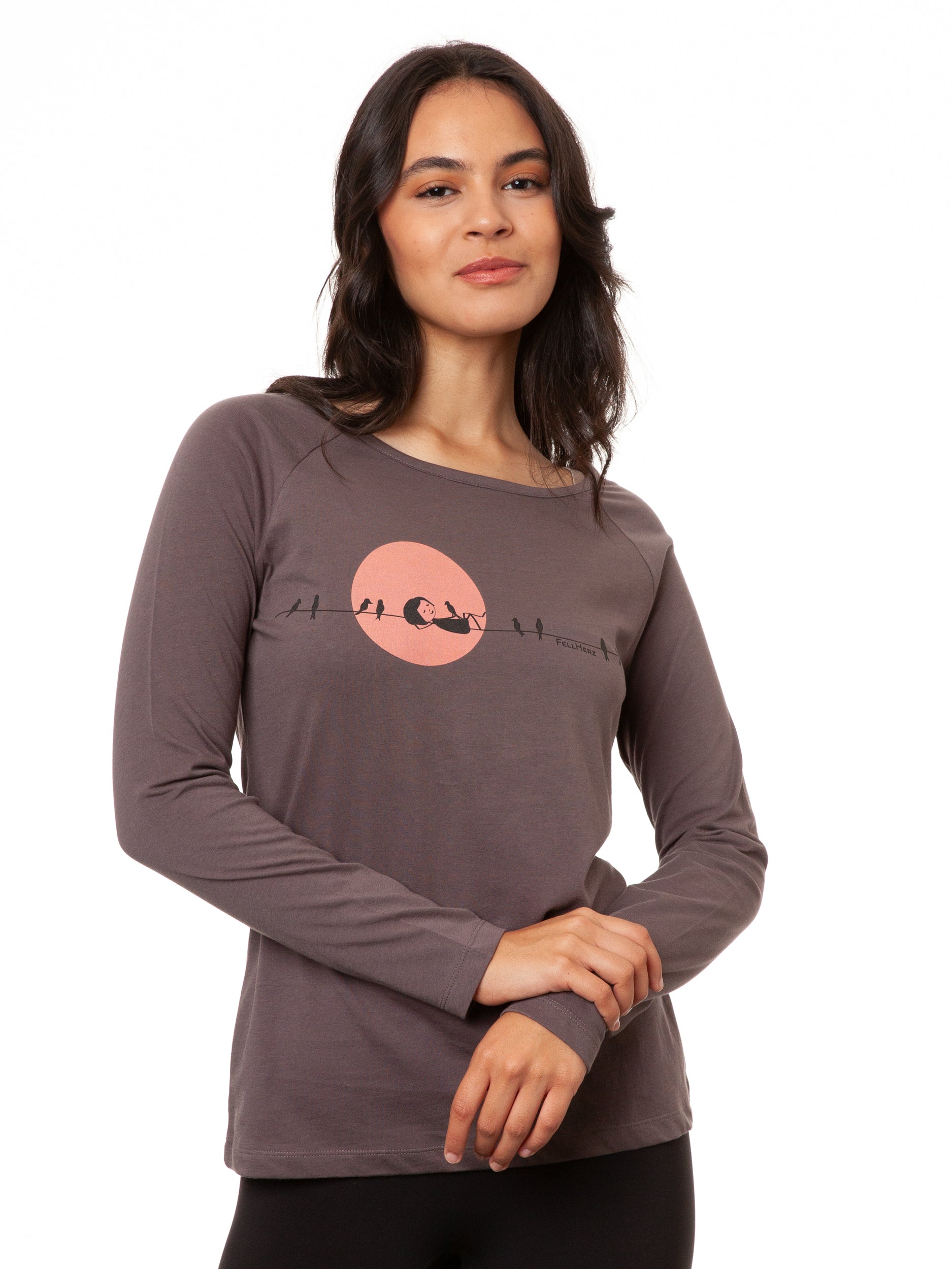 Raglan Longsleeve Sunrise volcanic grey