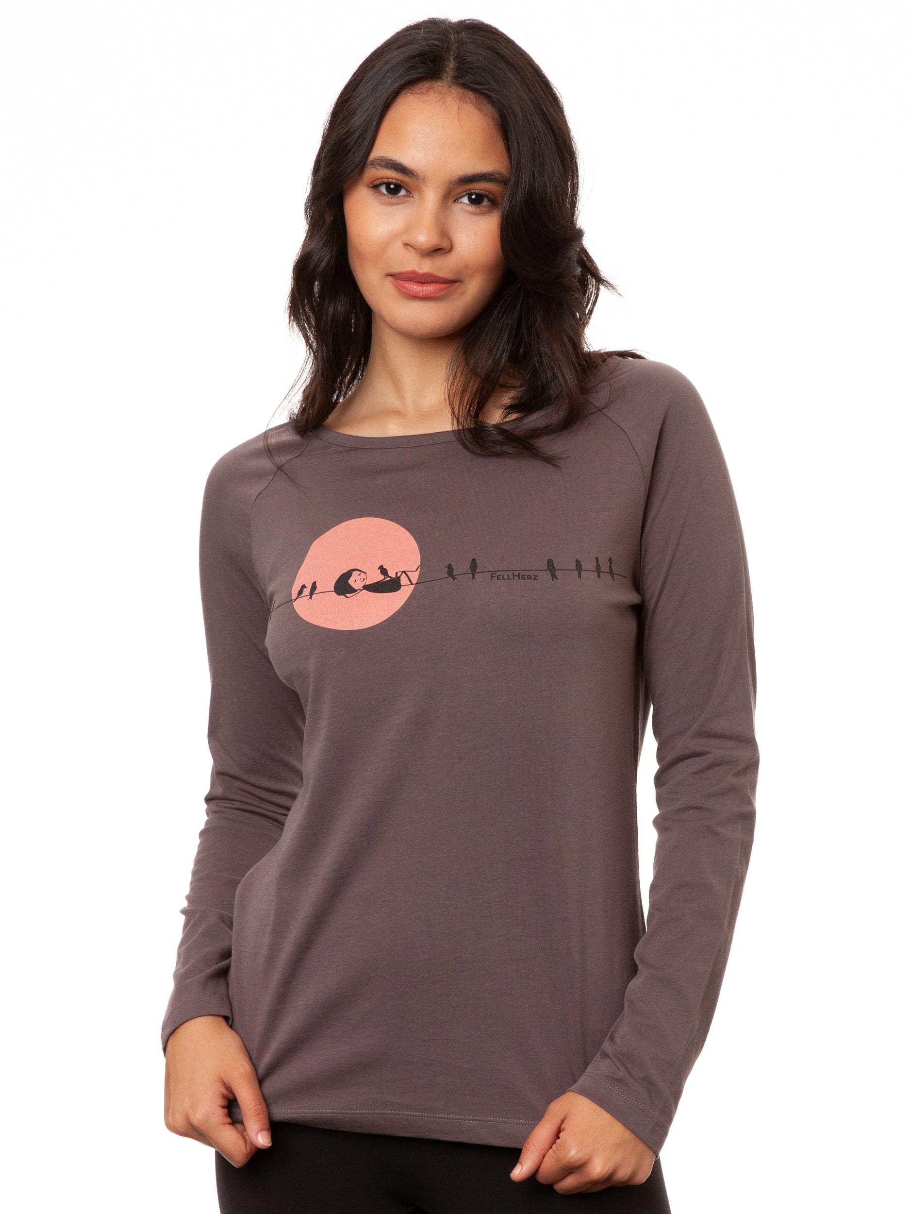 Raglan Longsleeve Sunrise volcanic grey