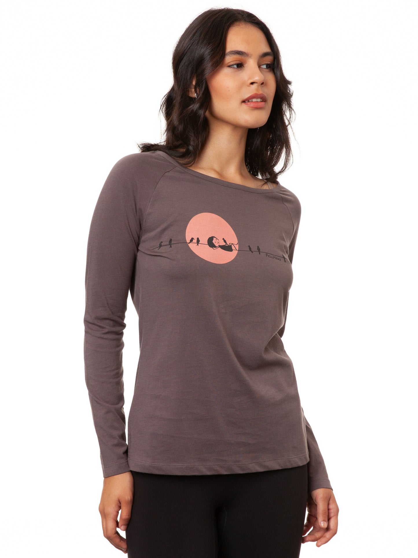 Raglan Longsleeve Sunrise volcanic grey
