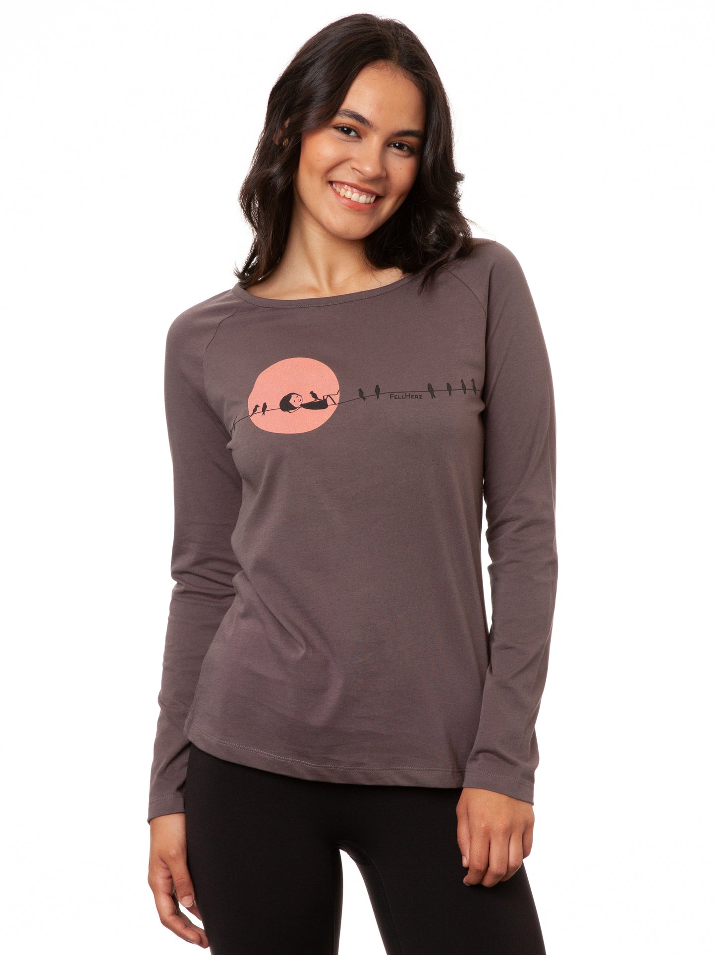 Raglan Longsleeve Sunrise volcanic grey