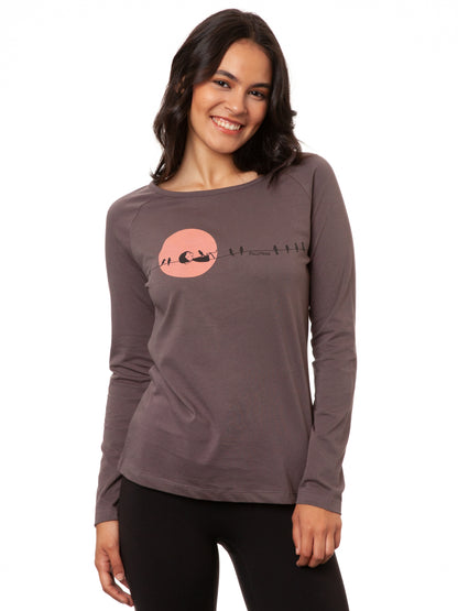 Raglan Longsleeve Sunrise volcanic grey
