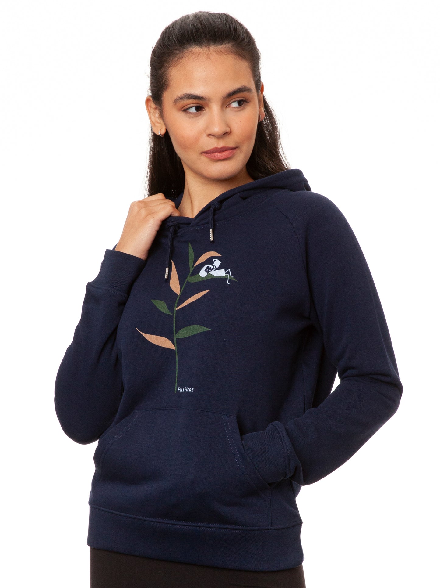 Book Lover Hoodie navy