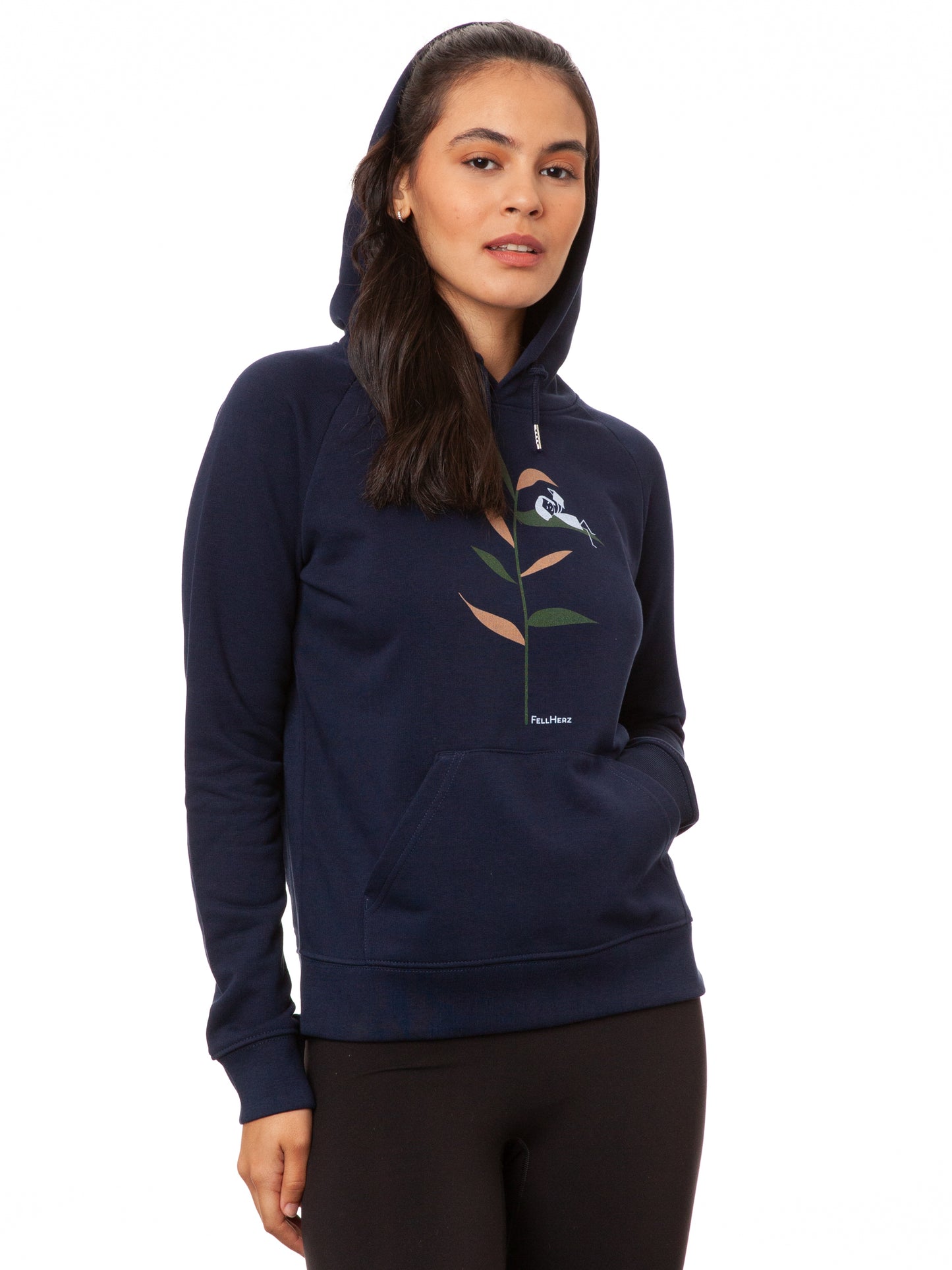 Book Lover Hoodie navy