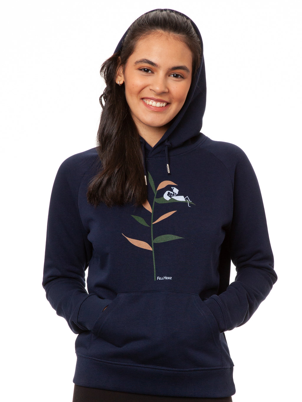 Book Lover Hoodie Navy